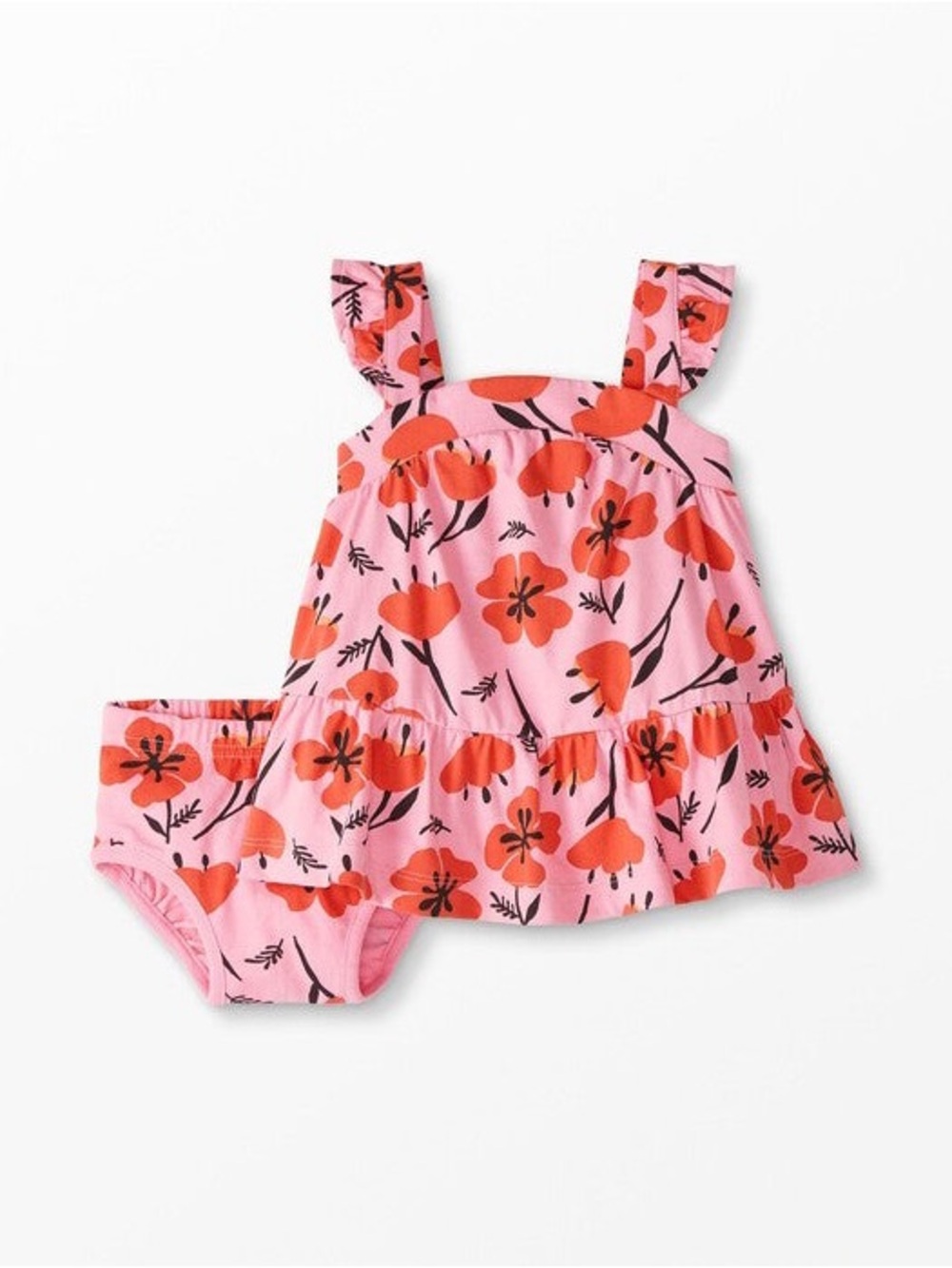 Baby Ruffled Tier Dress & Bloomers Set